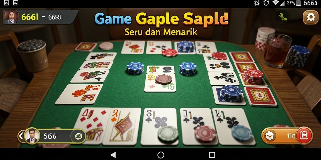 Gameplay seru dan interaktif permainan Gaple 666I.