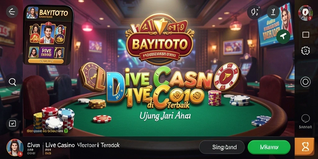 Tampilan berbagi momen permainan Live Casino di BAYITOTO.