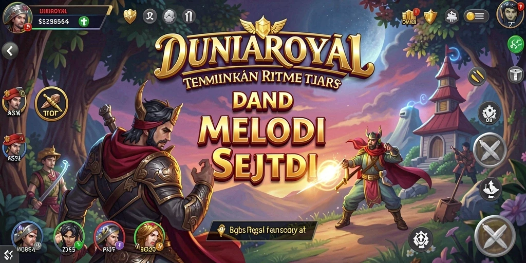 Tampilan gameplay DUNIAROYAL yang interaktif dan menarik.