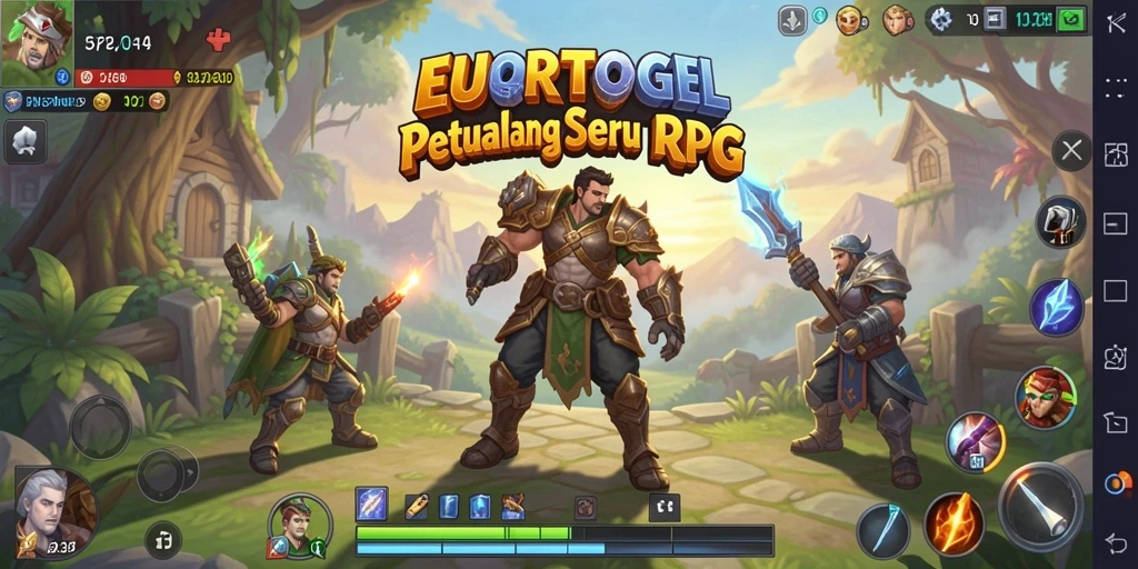 Tangkapan layar utama EUROTOGEL menunjukkan aksi seru dalam pertempuran RPG.