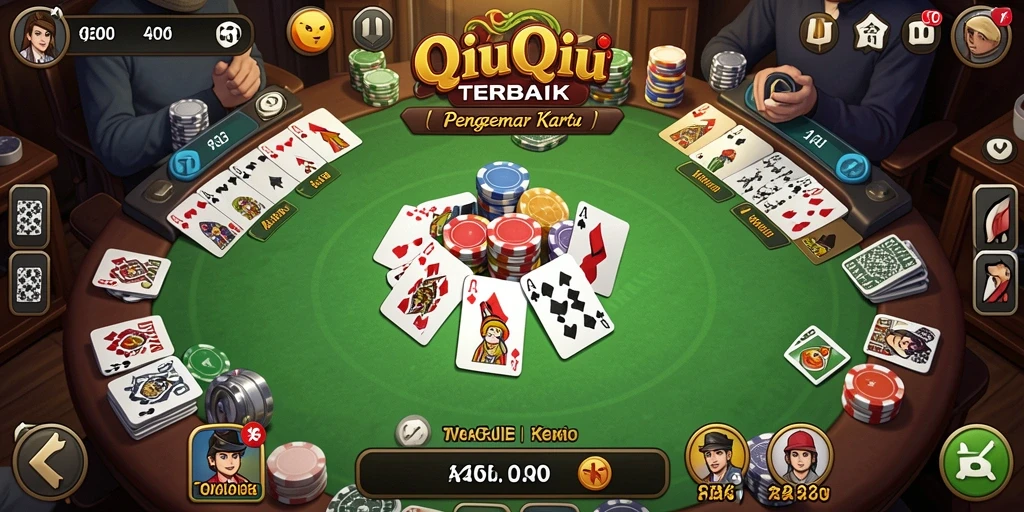 Gameplay seru QiuQiu JUARAGO dengan pemain bertanding.