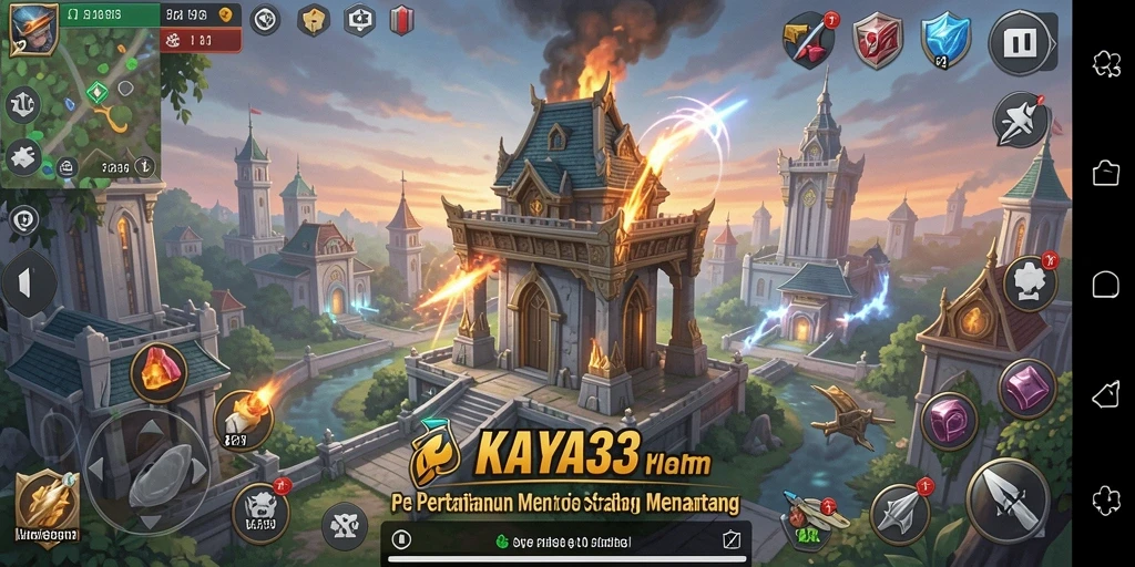 Tampilan gameplay menawan dari KAYA33 dalam pertahanan menara.
