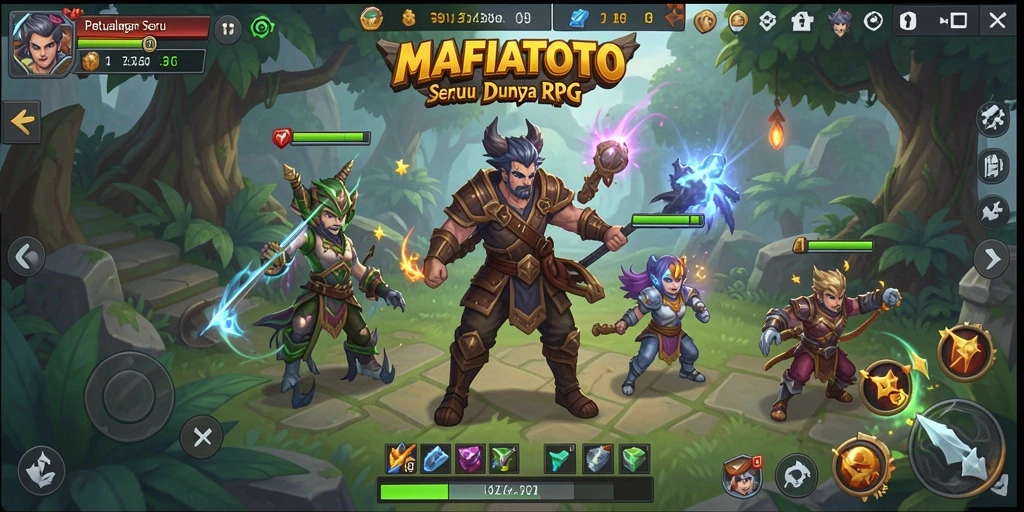 Tampilan gameplay MAFIATOTO yang menakjubkan dalam RPG.