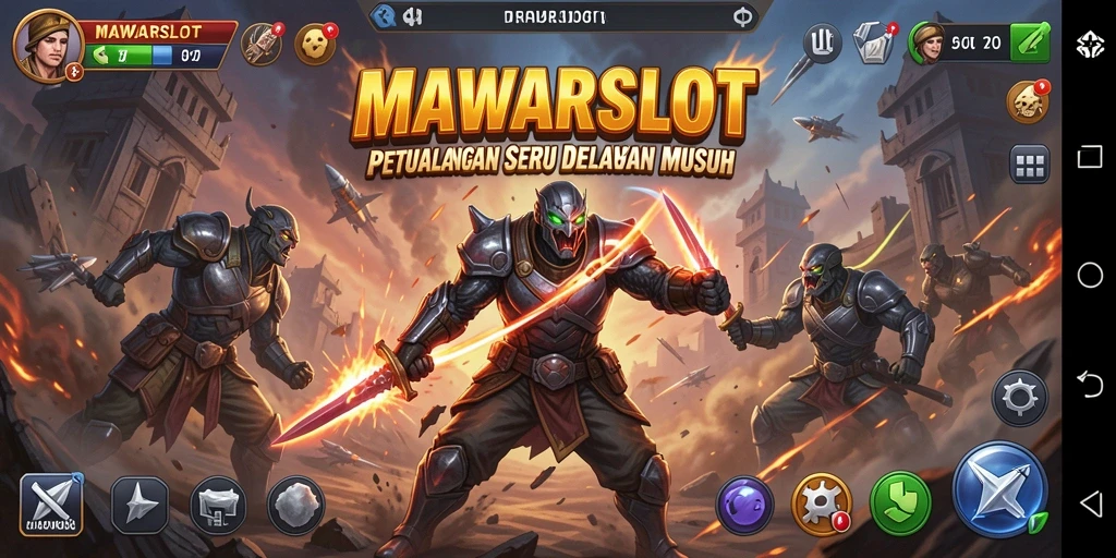 Screenshot gameplay seru MAWARSLOT dengan aksi yang mendebarkan.