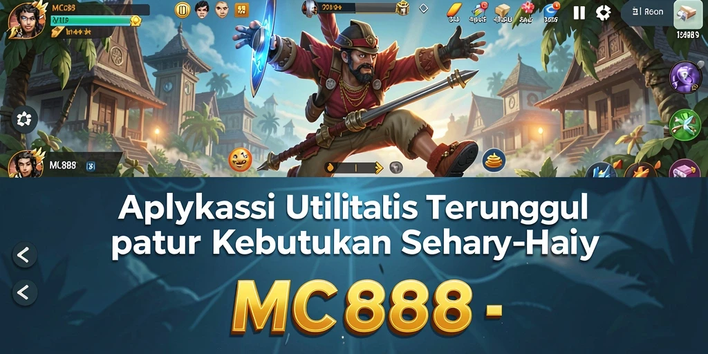 Tampilan antarmuka utama aplikasi MC888 yang intuitif dan fungsional.