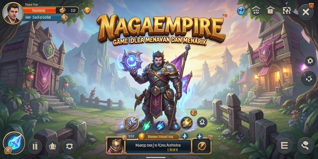 Screenshot gameplay <strong>NAGAEMPIRE</strong> menunjukkan momen strategis yang menarik.