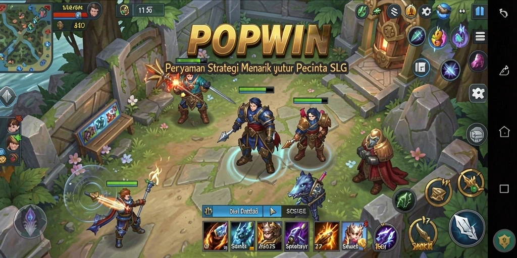 Tampilan gameplay seru dalam POPWIN dengan strategi mendalam.