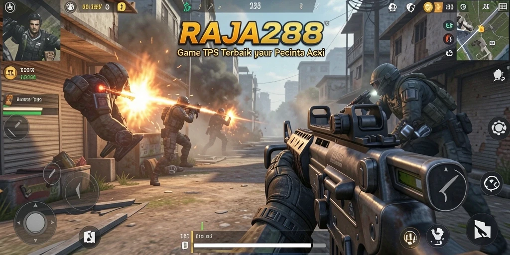 Tangkapan layar RAJA288 menampilkan gameplay TPS yang intens dan mendebarkan.