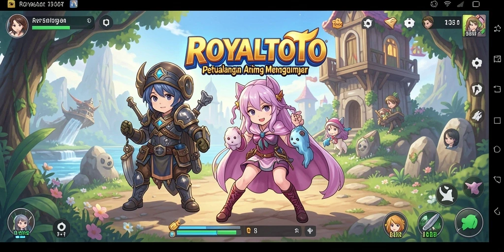 Tampilan gameplay menarik dari ROYALTOTO yang penuh warna.