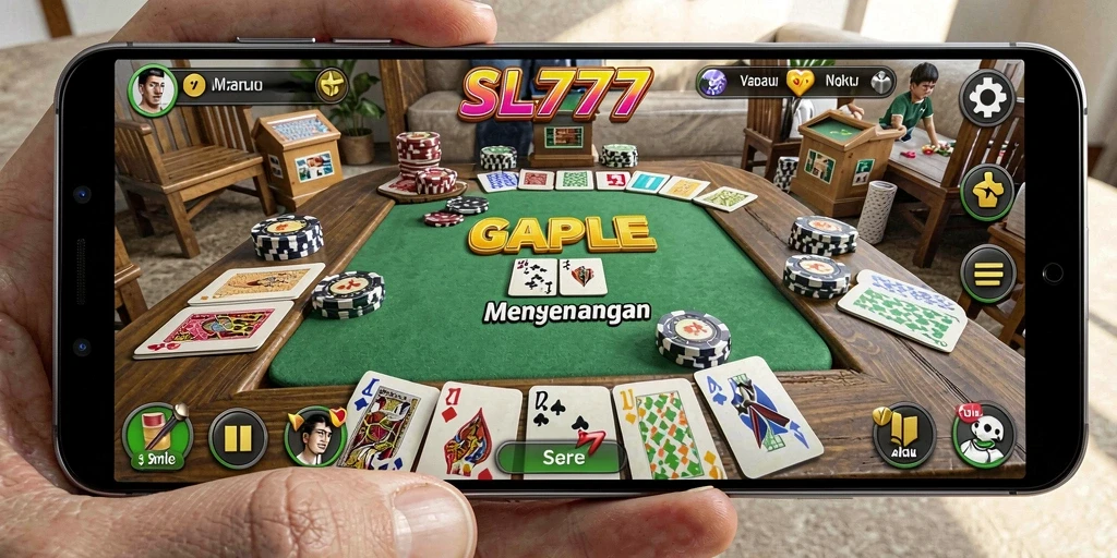 Tangkapan layar gameplay Gaple yang seru di SL777.
