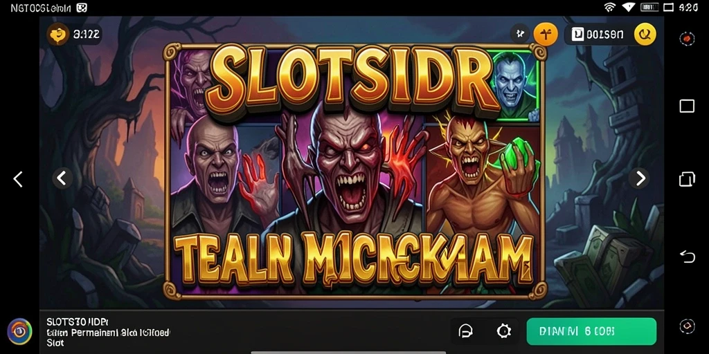 Screenshot gameplay SLOTSIDR menampilkan suasana horor yang mencekam.