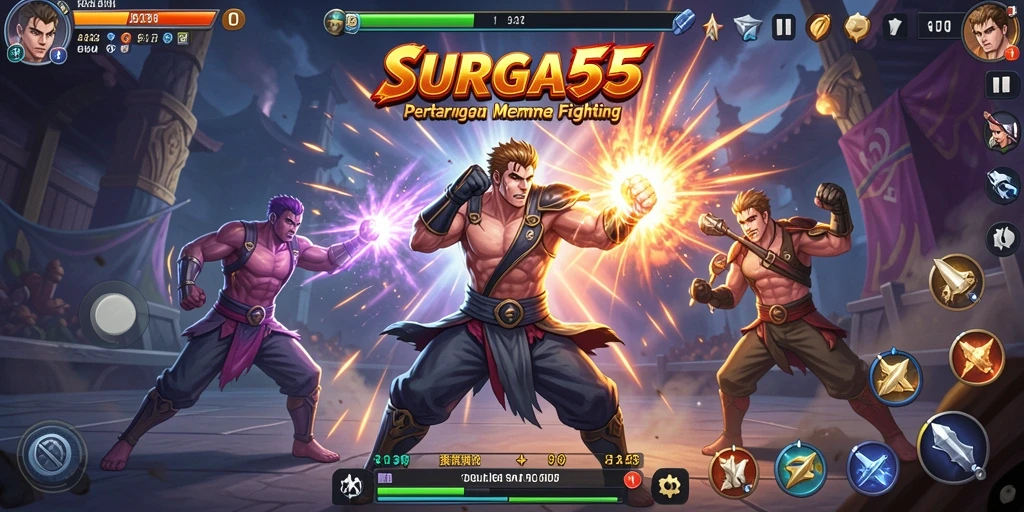 Tampilan menarik dari pertarungan seru di SURGA55.