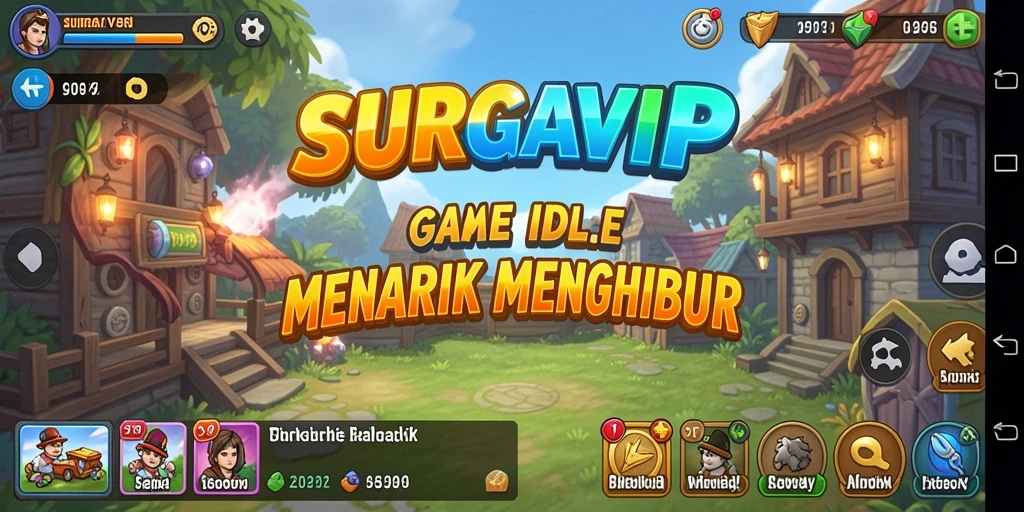 Screenshot permainan SURGAVIP dengan gameplay Idle yang menarik.