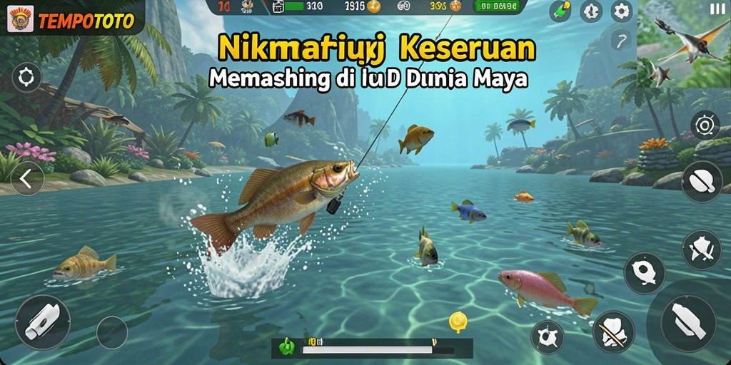 Tangkapan ikan besar dalam gameplay TEMPOTOTO yang seru.