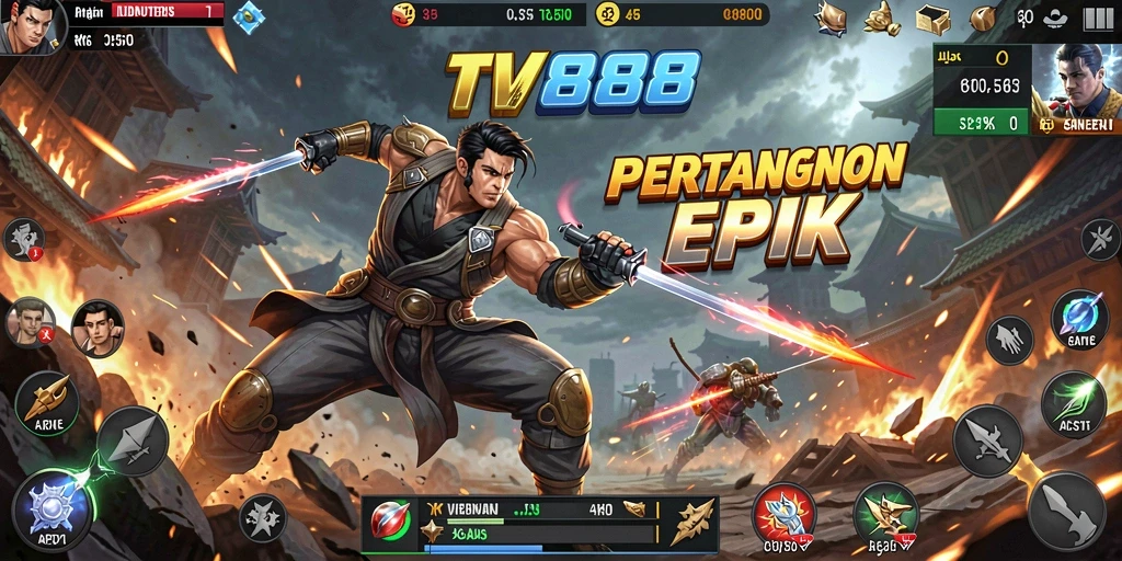 Menampilkan gameplay aktivitas tinggi dari TV888 dengan grafis yang mengesankan.