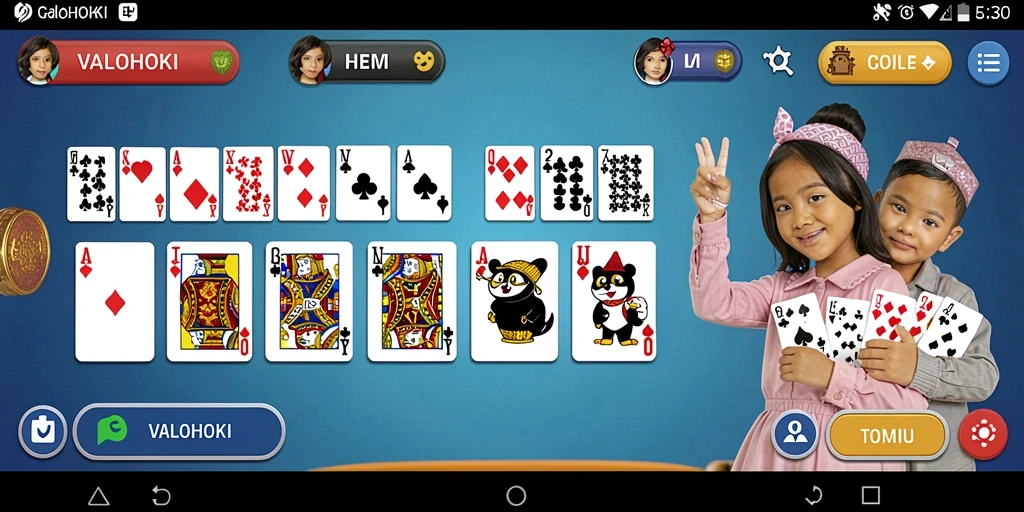 Tampilan gameplay VALOHOKI yang seru dan interaktif.