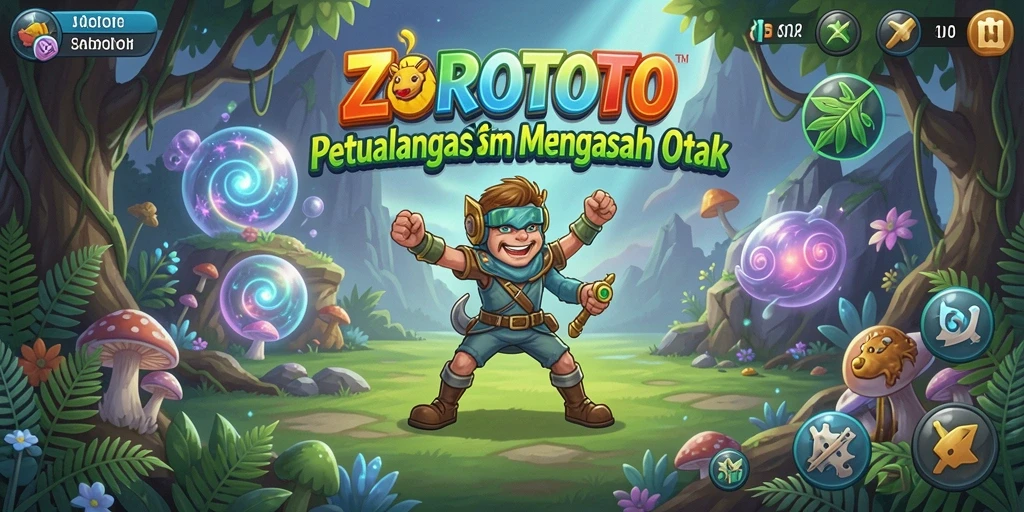 Tampilan gameplay ZOROTOTO yang menarik dengan berbagai teka-teki seru.